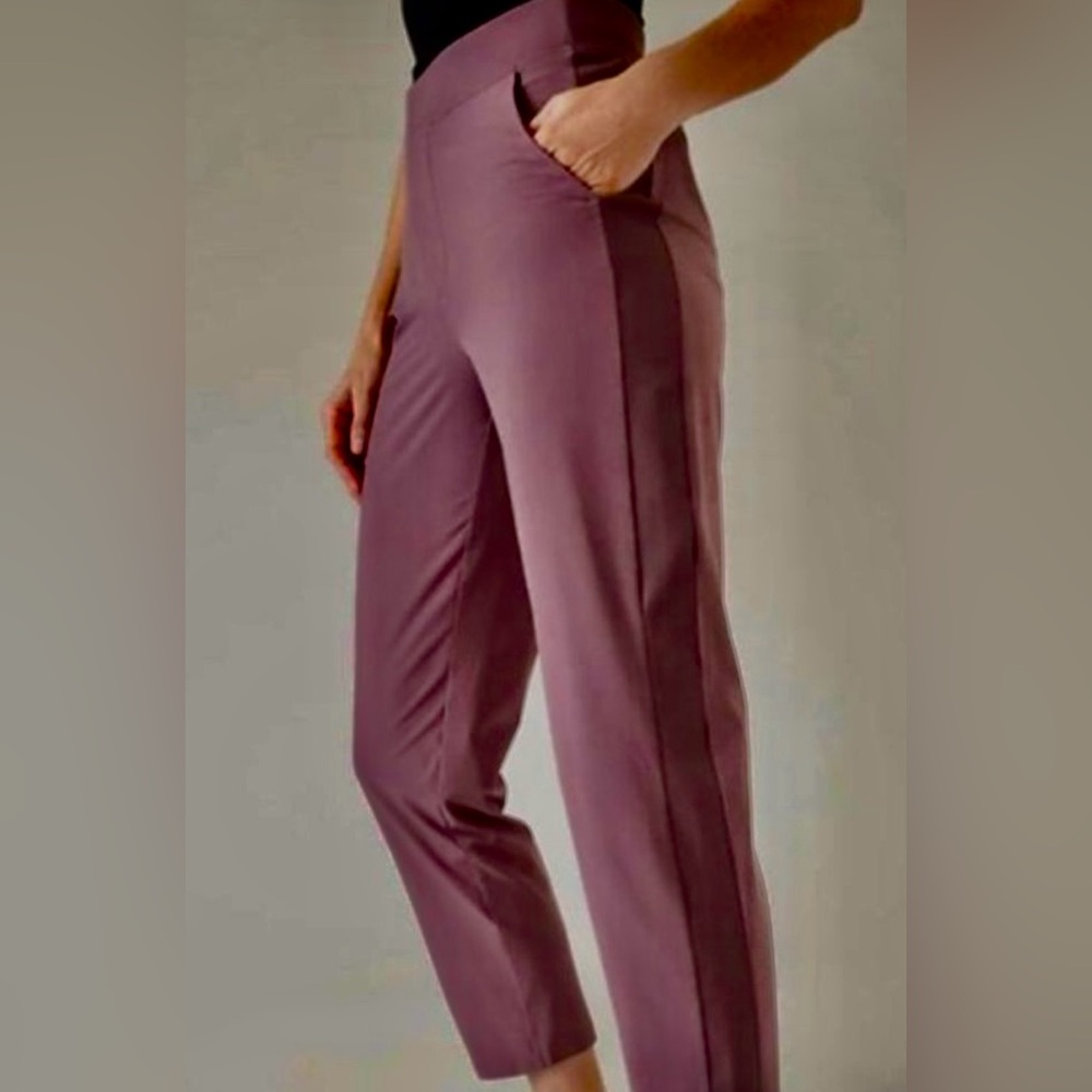 * New Athleta Brooklyn Ankle Pants SZ 8 TALL Dull Mauve Color * - Picture 5 of 7